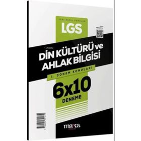 Marka Yayınları 2023 8. Sınıf LGS 1.Dönem Konuları Din Kültürü ve Ahlak Bilgisi 6 Deneme