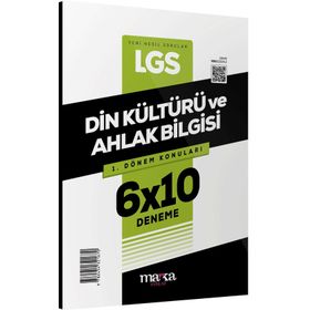 Marka Yayınları 2023 8. Sınıf LGS 1.Dönem Konuları Din Kültürü ve Ahlak Bilgisi 6 Deneme