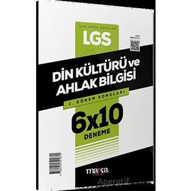 Marka Yayınları 2023 8. Sınıf LGS 1.Dönem Konuları Din Kültürü ve Ahlak Bilgisi 6 Deneme