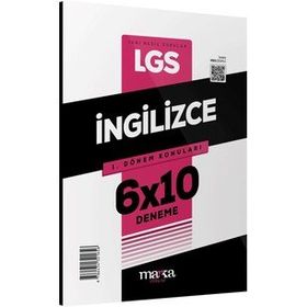 Marka Yayınları - 2023 8. Sınıf LGS 1.Dönem Konuları İngilizce 6 Deneme