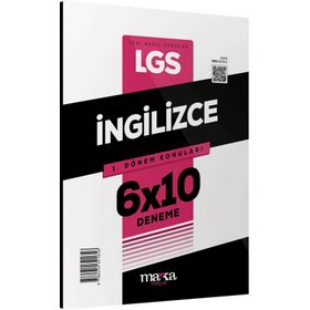 Marka Yayınları - 2023 8. Sınıf LGS 1.Dönem Konuları İngilizce 6 Deneme