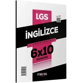 Marka Yayınları - 2023 8. Sınıf LGS 1.Dönem Konuları İngilizce 6 Deneme