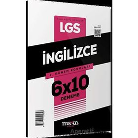 Marka Yayınları - 2023 8. Sınıf LGS 1.Dönem Konuları İngilizce 6 Deneme