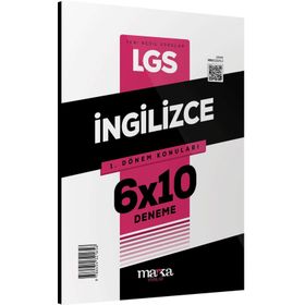 Marka Yayınları - 2023 8. Sınıf LGS 1.Dönem Konuları İngilizce 6 Deneme