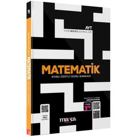 Marka Yayınları 2023 AYT Matematik Konu Özetli Yeni Nesil Tamamı Video Çözümlü Soru Bankası