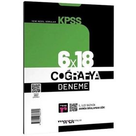 Marka Yayınları 2023 KPSS Coğrafya 6x18 Deneme Tamamı Video Çözümlü