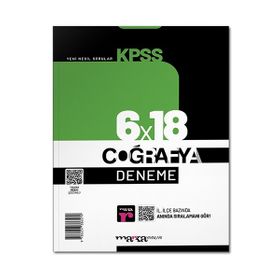 Marka Yayınları 2023 KPSS Coğrafya 6x18 Deneme Tamamı Video Çözümlü