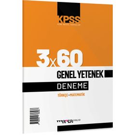 Marka Yayınları 2023 KPSS Genel Yetenek 3x60 Deneme Sınavı