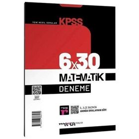 Marka Yayınları 2023 KPSS Matematik 6x30 Deneme Tamamı Video Çözümlü