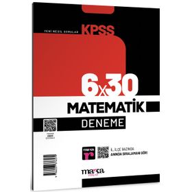 Marka Yayınları 2023 KPSS Matematik 6x30 Deneme Tamamı Video Çözümlü