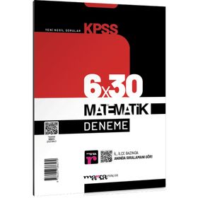 Marka Yayınları 2023 KPSS Matematik 6x30 Deneme Tamamı Video Çözümlü