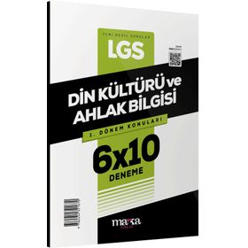 Marka Yayınları 8. Sınıf LGS 1. Dönem Din Kültürü ve Ahlak Bilgisi 6x10 Deneme