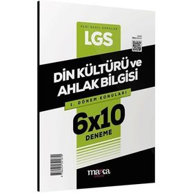 Marka Yayınları 8. Sınıf LGS 1. Dönem Din Kültürü ve Ahlak Bilgisi 6x10 Deneme