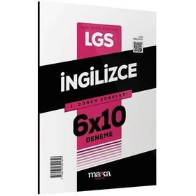 Marka Yayınları 8. Sınıf LGS 1. Dönem İngilizce 6x10 Deneme