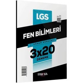 Marka Yayınları 8. Sınıf LGS Fen Bilimleri 1. Dönem Konuları 3x20 Deneme