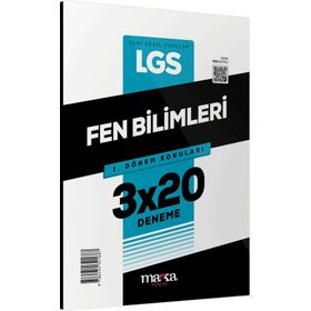 Marka Yayınları 8. Sınıf LGS Fen Bilimleri 1. Dönem Konuları 3x20 Deneme