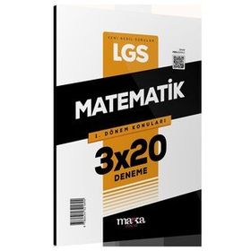 Marka Yayınları 8. Sınıf LGS Matematik 1. Dönem Konuları 3x20 Deneme