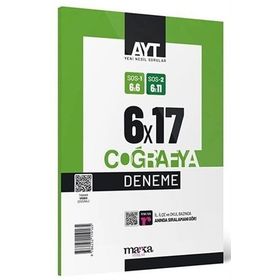 Marka Yayınları AYT Coğrafya 6x17 Deneme