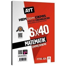 Marka Yayınları AYT Matematik 6x40 Çıkmış ve Çıkabilecek Denemeler