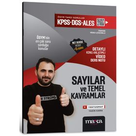 Marka Yayınları KPSS DGS ALES Sayılar ve Temel Kavramlar Detaylı Konu Anlatımlı Ders Notu