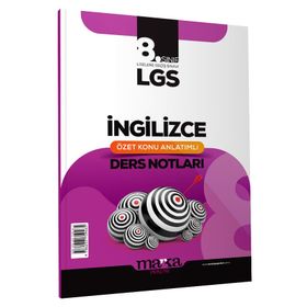 Marka Yayınları - LGS 8. Sınıf İngilizce Özet Konu Anlatımlı Ders Notları