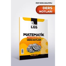 Marka Yayınları - LGS 8. Sınıf Matematik Özet Konu Anlatımlı Ders Notları