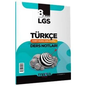 Marka Yayınları - LGS 8. Sınıf Türkçe Özet Konu Anlatımlı Ders Notları