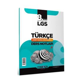 Marka Yayınları - LGS 8. Sınıf Türkçe Özet Konu Anlatımlı Ders Notları