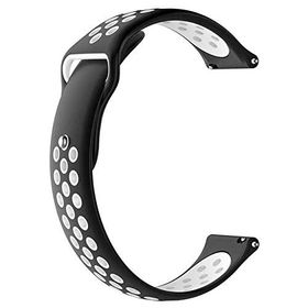 Markacase Garmin Approach S40 Delikli Spor Beyaz Siyah Silikon Kordon