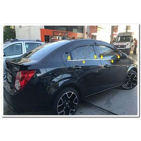 Markadan Chevrolet Aveo Sedan 2012 Sonrası 4 Parça Paslanmaz Çelik Cam Çıtası