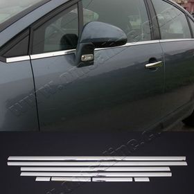 Markadan Citroen C4 Hb 2004-2010 8 Parça Paslanmaz Çelik Cam Çıtası