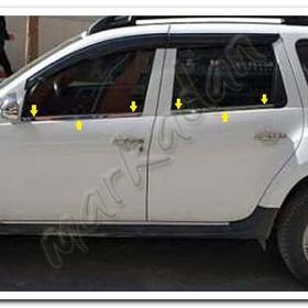 Markadan Dacia Duster 2010-2017 4 Parça Paslanmaz Çelik Cam Çıtası