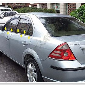 Markadan Ford Mondeo 2001-2007 4 Parça Paslanmaz Çelik Cam Çıtası