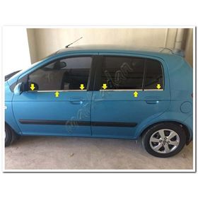 Markadan Hyundai Getz 2002-2011 6 Parça Paslanmaz Çelik Cam Çıtası