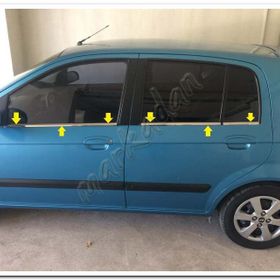 Markadan Hyundai Getz 2002-2011 6 Parça Paslanmaz Çelik Cam Çıtası