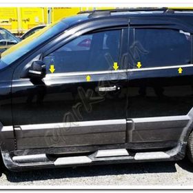 Markadan Kia Sorento 2002-2009 4 Parça Paslanmaz Çelik Cam Çıtası