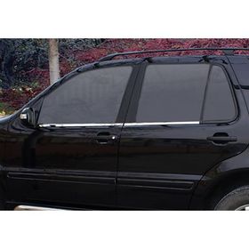 Markadan Mercedes Ml Klasse 2006-2011 4 Parça Paslanmaz Çelik Cam Çıtası