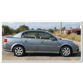 Markadan Opel Vectra C 2002-2009 4 Parça Paslanmaz Çelik Cam Çıtası