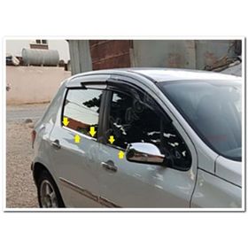 Markadan Peugeot 307 2001-2008 4 Parça Paslanmaz Çelik Cam Çıtası