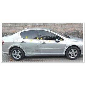 Markadan Peugeot 407 2004-2010 4 Parça Paslanmaz Çelik Cam Çıtası