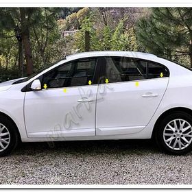 Markadan Renault Fluence 2010-2016 4 Parça Paslanmaz Çelik Cam Çıtası