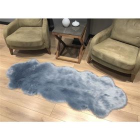 Markaev A Post Ithal Gri Peluş 75x150 cm Salon Halı