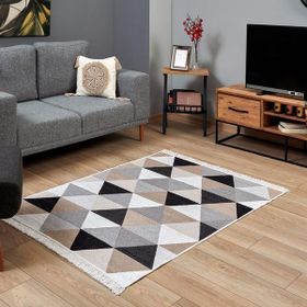 MarkaEv Cotton Çift Taraflı Yıkanabilir Pamuk 120x180 cm Kilim