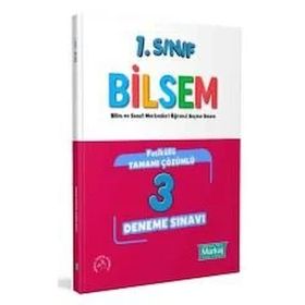 Markaj Yayınları - 1. Sınıf Bilsem Çözümlü 3 Fasikül Deneme Sınavı
