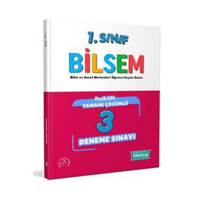 Markaj Yayınları - 1. Sınıf Bilsem Çözümlü 3 Fasikül Deneme Sınavı
