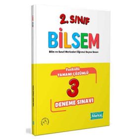 Markaj Yayınları - 2. Sınıf Bilsem Çözümlü 3 Fasikül Deneme Sınavı