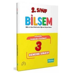 Markaj Yayınları - 2. Sınıf Bilsem Çözümlü 3 Fasikül Deneme Sınavı