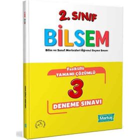 Markaj Yayınları - 2. Sınıf Bilsem Çözümlü 3 Fasikül Deneme Sınavı