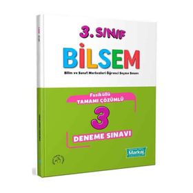 Markaj Yayınları - 3. Sınıf Bilsem Çözümlü 3 Fasikül Deneme Sınavı