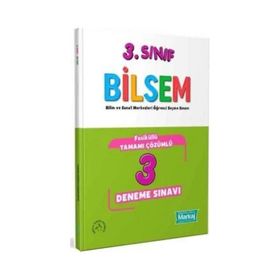 Markaj Yayınları - 3. Sınıf Bilsem Çözümlü 3 Fasikül Deneme Sınavı